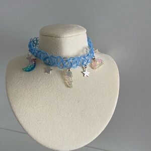 Blue Choker Necklace